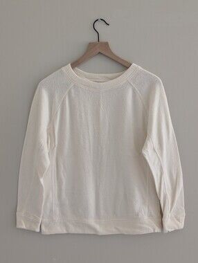 Lou & Grey Fuzzbrushed Sweatshirt In Color: Popcorn